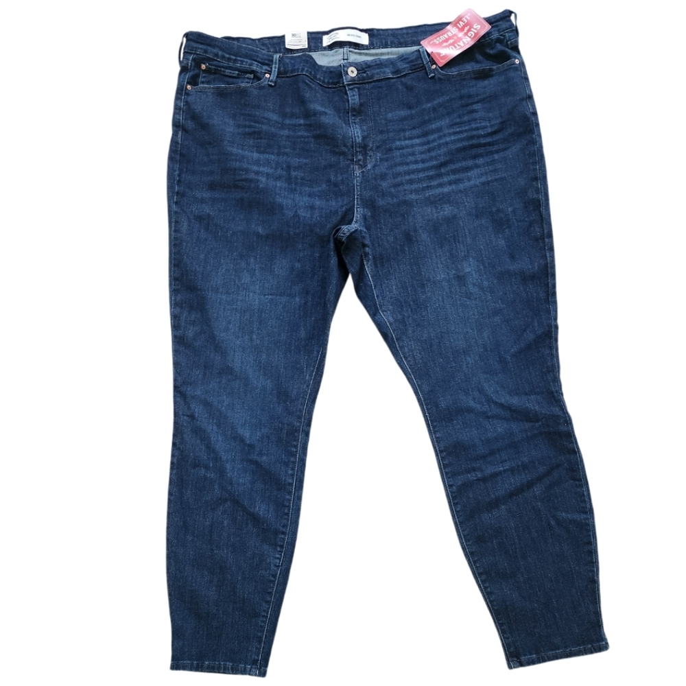 SIGNATURE LEVI MID RISE SKINNY JEANS SZ 28L NWT